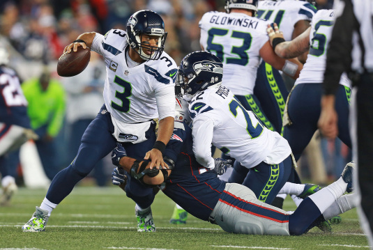 Competición entre Seattle Seahawks y New England Patriots